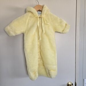 Vintage Yellow Baby Bunting
